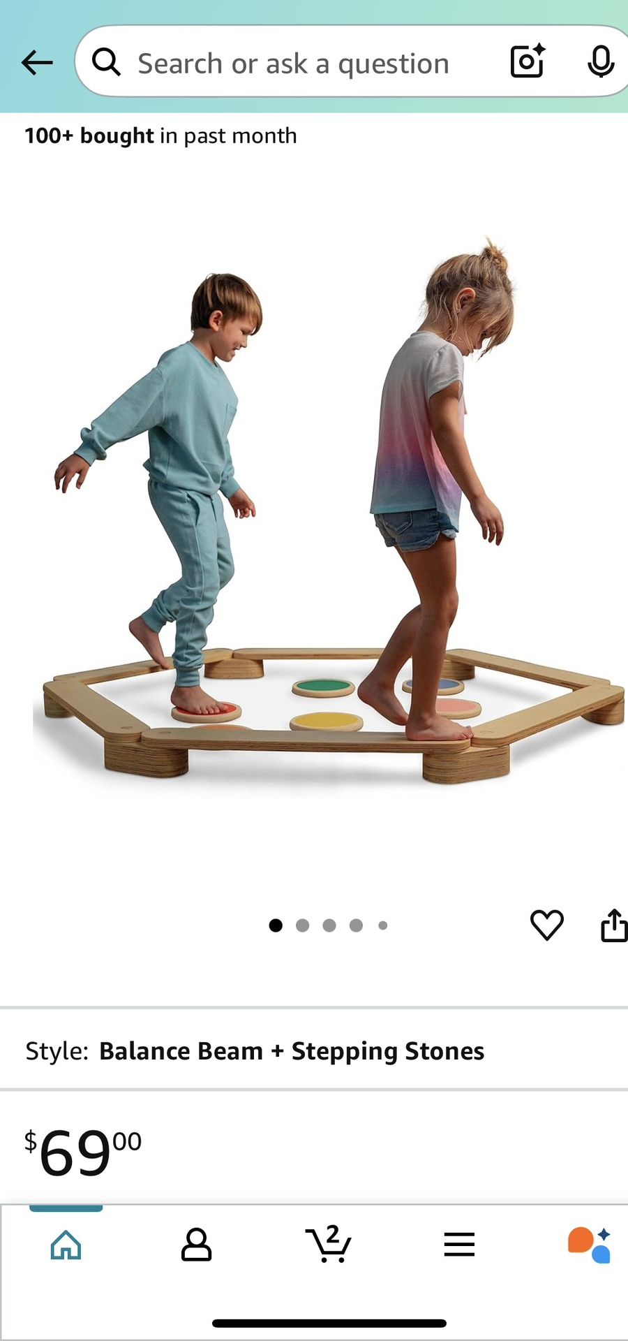 Avenlur Majesty Balance Beam for Kids - Toddler Stepping Stones and Connectors