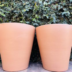 Set of 2 Cylinder Jar Pot Planters