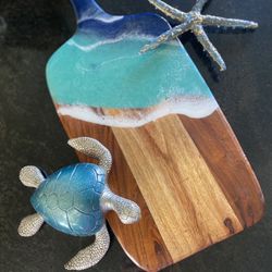 Resin Hand Poured Charcuterie Boards New Wrapped 