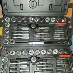Standard And Metric Tap And Die Set Bought Them At AutoZone Never Used Them