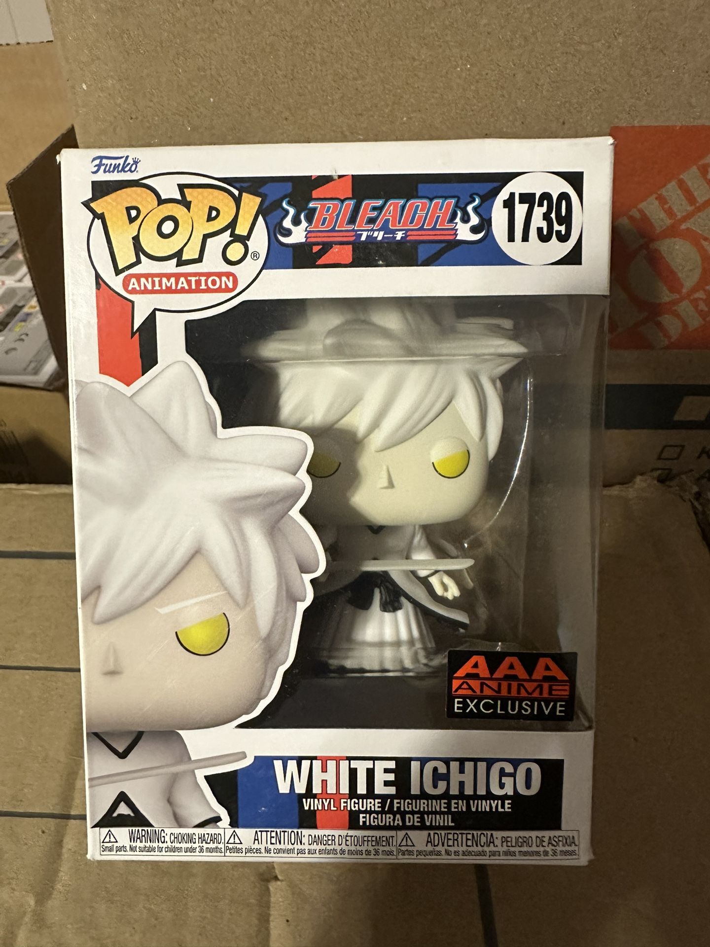 White ichigo , bleached anime funko pop #1739