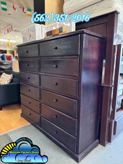12 drawer dresser Cherry cajonera Comoda mueble de Pino new