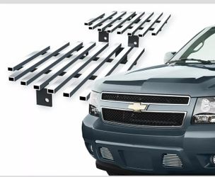Chevy Avalanche 07 - 13 Grille Billete Bumper Inserts Tahoe Surburban