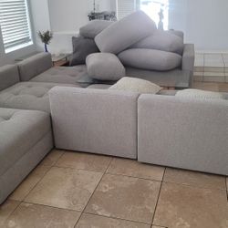 Sectional Grey Gray Sofa Couches
