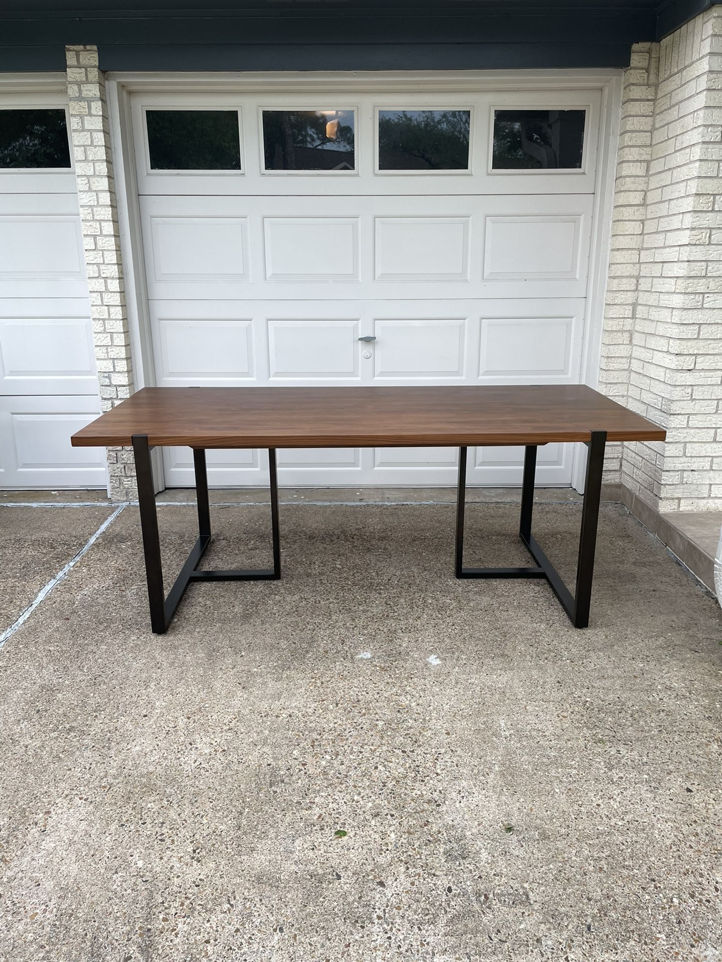 Article Oscuro Dark Walnut Dining Table