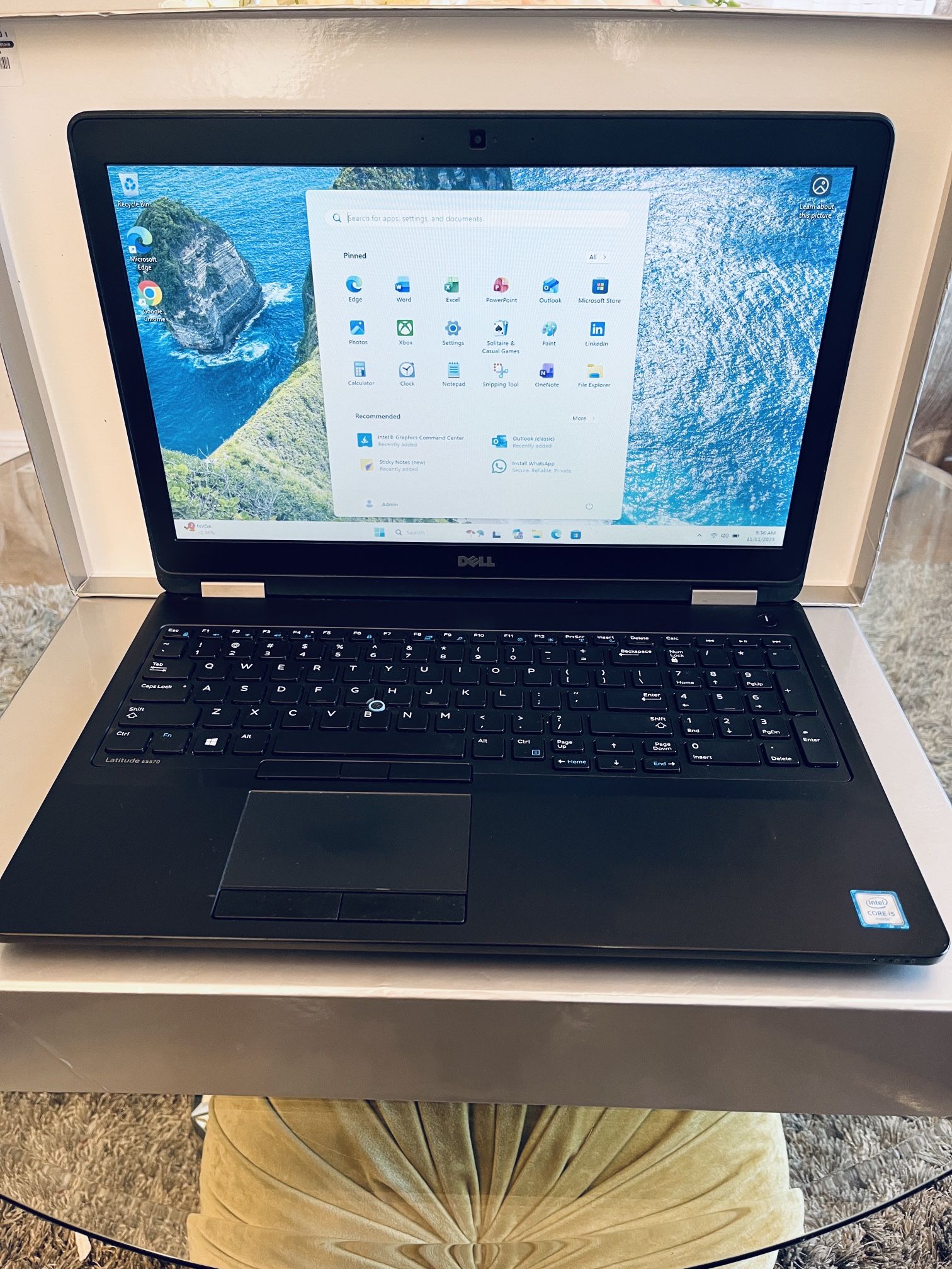 Dell Latitude E5570 Laptop Notebook 15.6” Intel i5 256GB SSD 8GB RAM Windows 11 and Office - $150