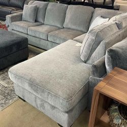 🦋Showroom,Fast Delivery, Finance,Web🦋L Shape 2pc Sectional Sofa w/ Chaise Alloy Couch Comfortable 