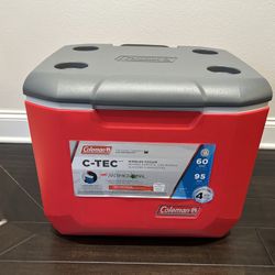Coleman 60-Quart Cooler With Wheels