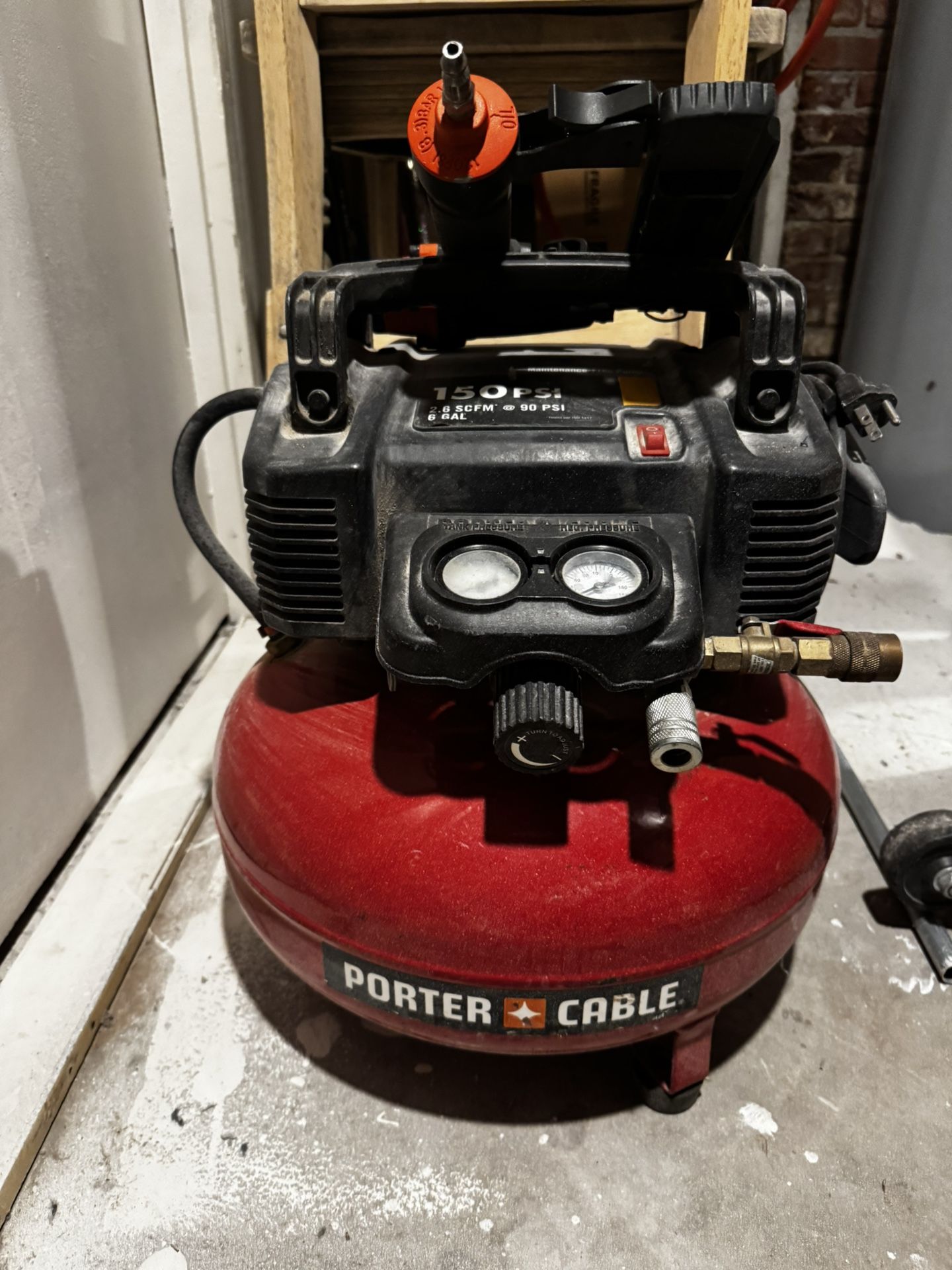 6 Gallon Portable 150psi Electric Pancake Air Compressor And More