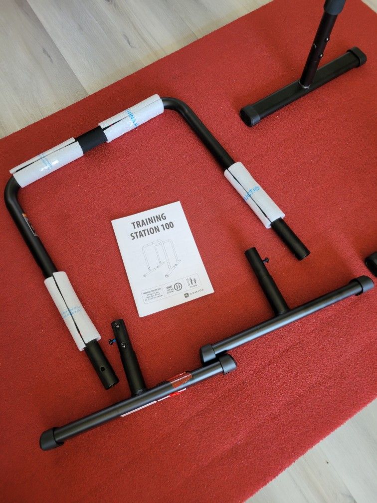 Domyos 100 Single Dip Bar Back Lever Padded