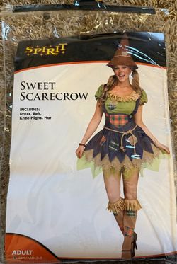 Spirit Sweet Scarecrow Halloween Costume Adult SM/MD