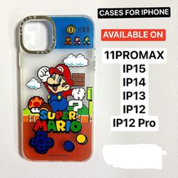 Mario Bros Silicone Transparet Case For iPhone 