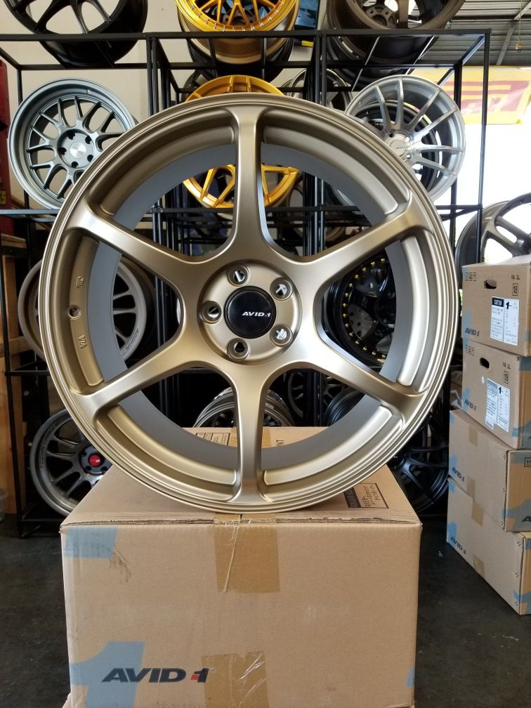 4 NEW AVID1 AV26 WHEELS. 19L8×9.5. 5×100. +38. TOYOTA COROLLA PRIUS 86 SCION FRS SUBARU BRZ. FINANCING AVAILABLE. $50 down only