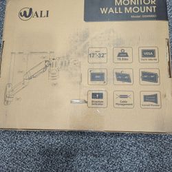 Single Monitor Wall Mount, Gas Spring, 1 Screen Up To 32inch, 19.8lbs