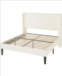 Full-Size Velvet Bed Frame