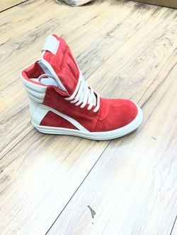 Rick Owens red sneakers