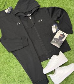 Polo Ralph Lauren Black Zip-Up Tracksuit Set