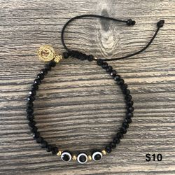 Saint Benedict And Turkish Eye Bracelet / Pulsera San Benito Y Ojo Turco