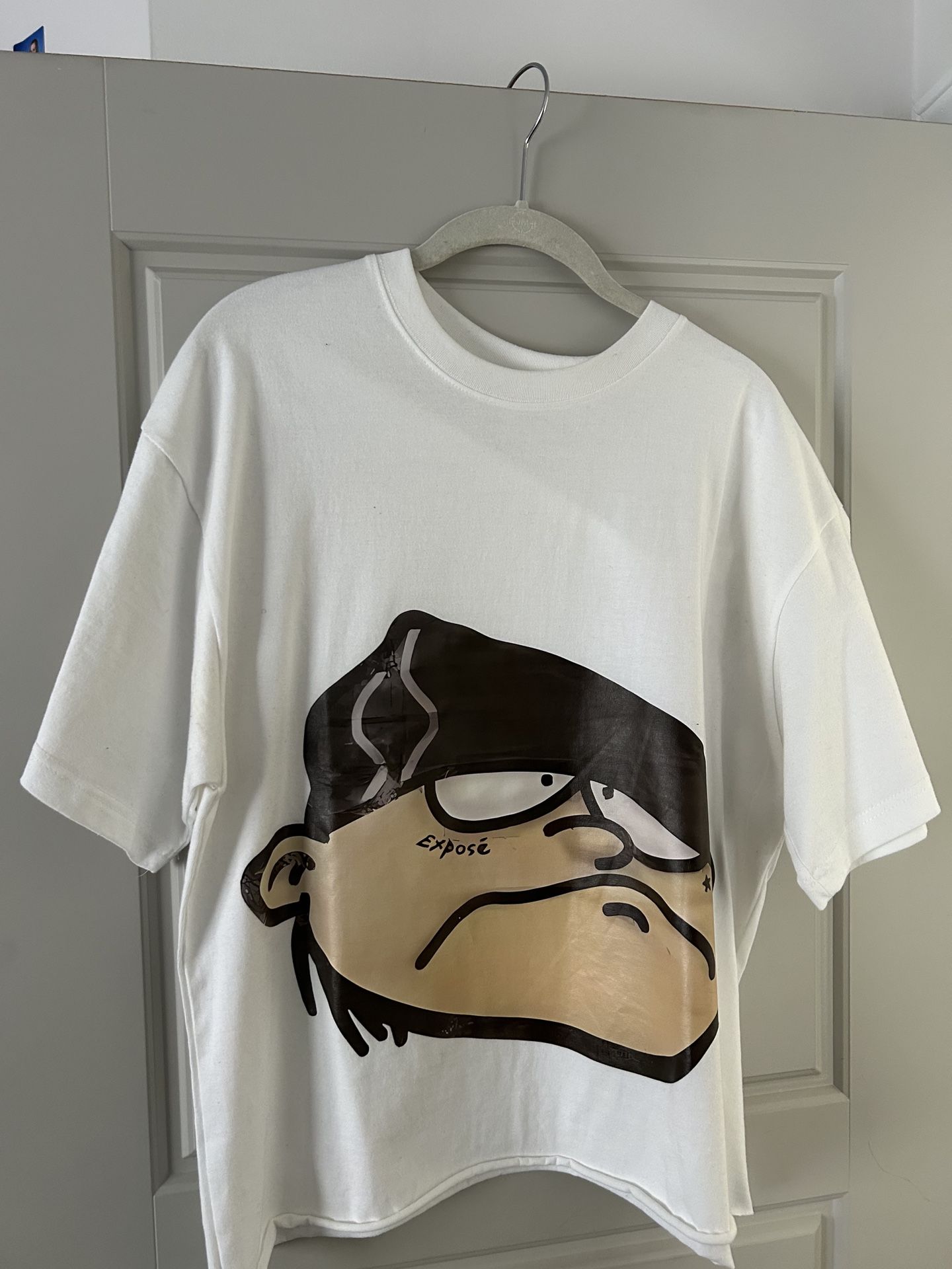 Cartoon Boxy Cropped Mens T-shirt