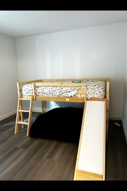 Twin Loft Bed With Slide