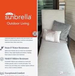 SUNBRELLA BRAND Chaise Lounge Cushions Silver/Grey Retail $230 Multiples $80 Each (Price Firm)