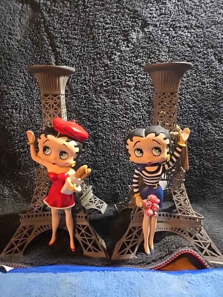 Betty BoopEiffel Tower Candle Holders Set Of 2