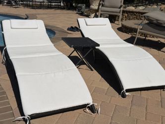 2 Pool Lounge Chairs