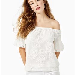 Lilly Pulitzer Jellyfish Critter Crochet Top(xxs) (brand New With Tags)