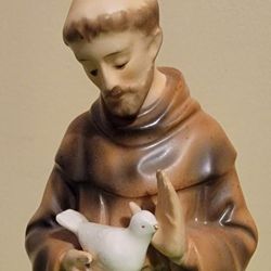 Vintage St Francis Figurine/Planter, Artmark Originals, Japan