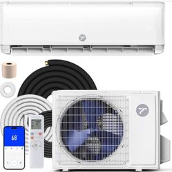 12000 BTU Mini Split Air Conditioner, 115V 22 SEER2 AC & Heat Pump WiFi Smart Control