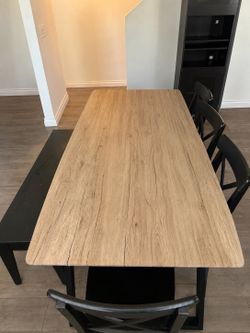 Dining table with chairs