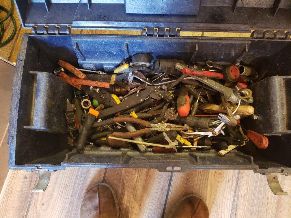 Various tools includes tool box