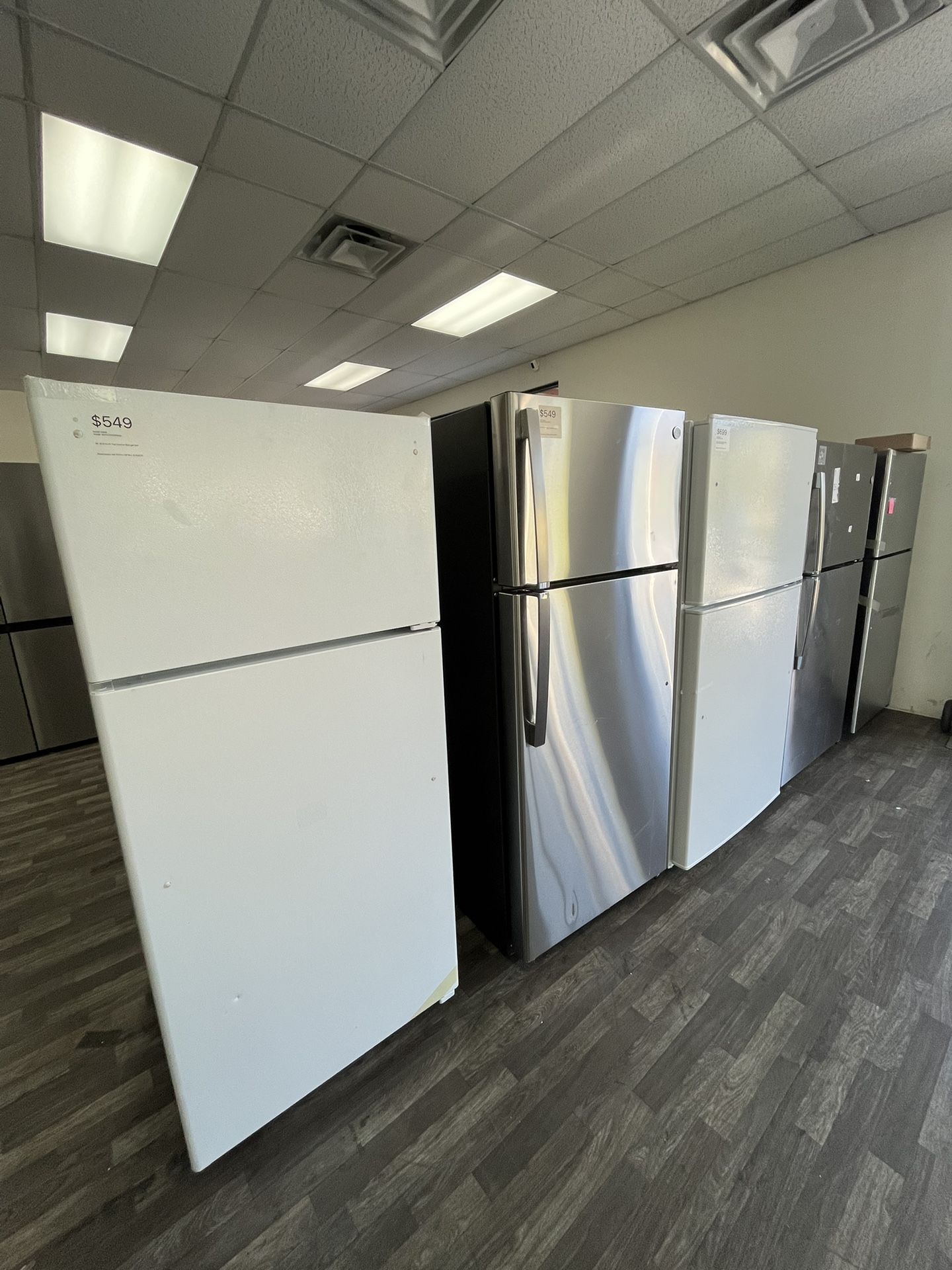 Garage Ready 30” - 33”W Refrigerators Starting At $549, Open Box, Cosmetic Wear, Not Pre Owned, 1 Yr Warranty