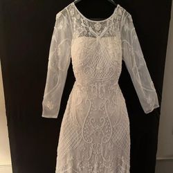 Beaded Wedding Gown Size 14 