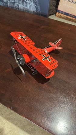 Red Baron Biplane Metal Model Airplane