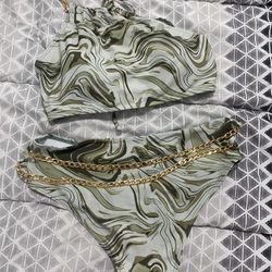 Green Marble Bikini