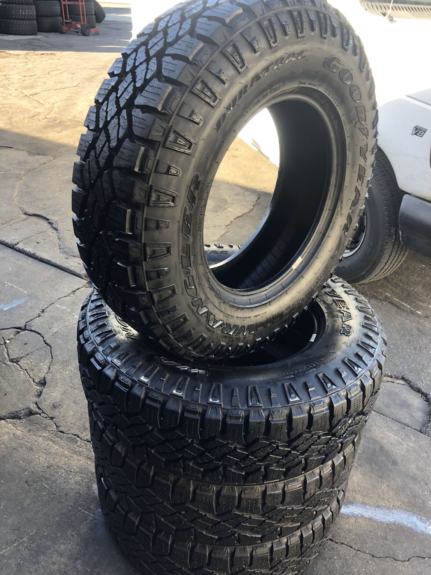 255/75R17 GoodYear All terrain tires (4 for $340)