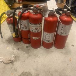 5 Large Fire Extinguishers 