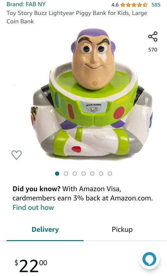 Buzz Lightyear Piggy Bank