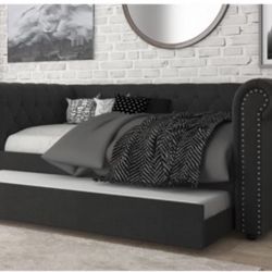 New -> Gray Daybed. In Twin Over Twin.  