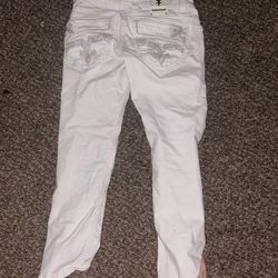 rock revival size 30/32 white jeans