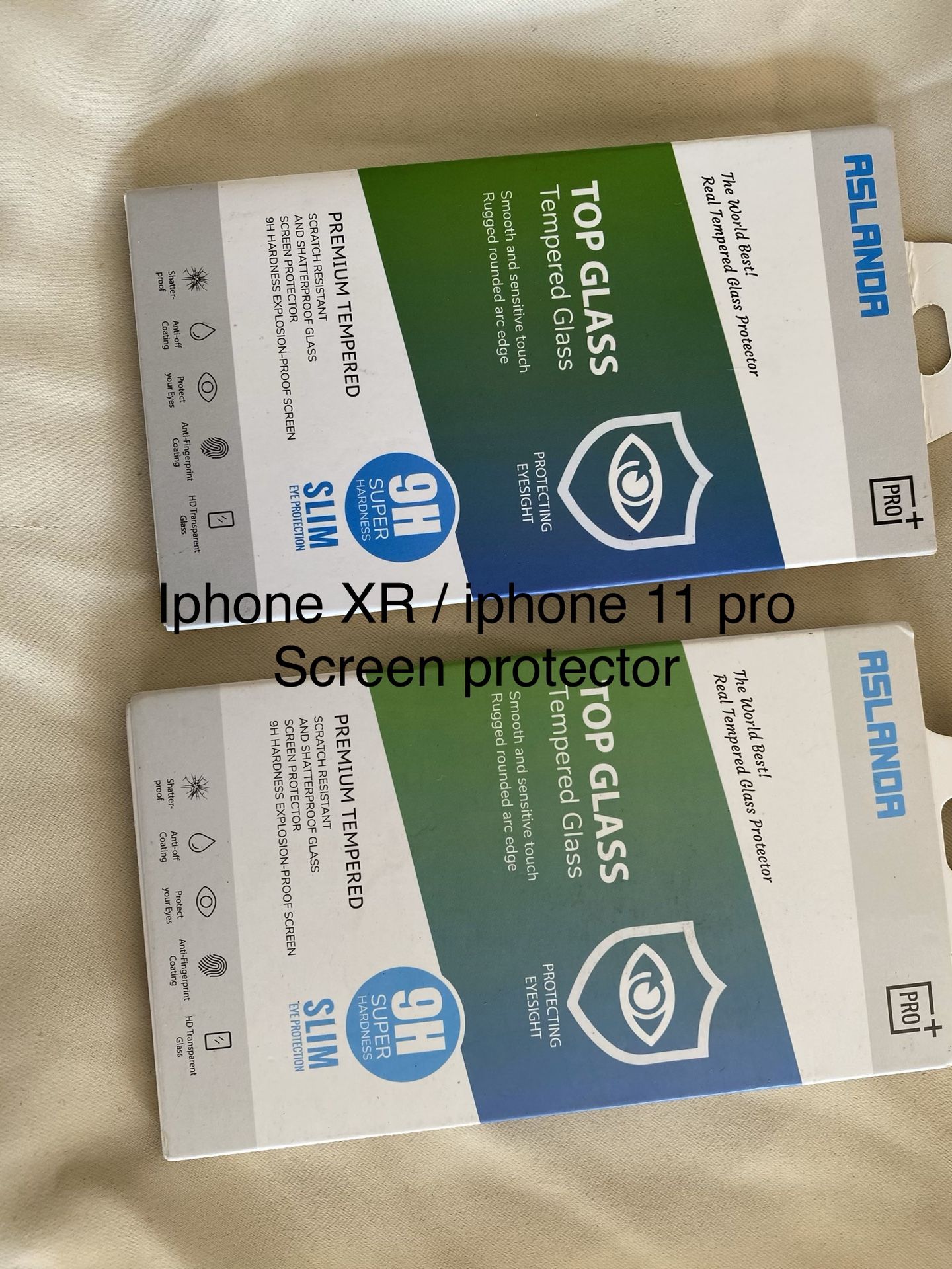 Iphone XR or iphone 11 pro screen protector has 3 in each pack