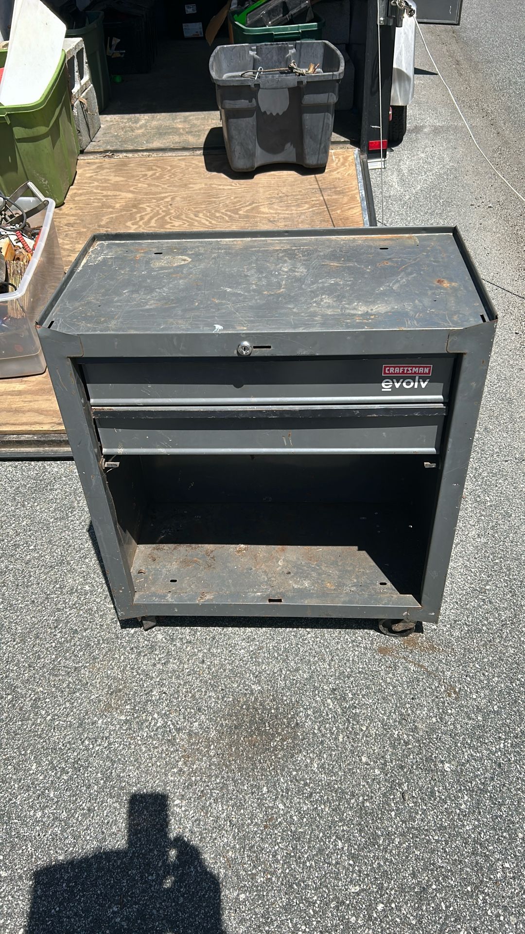 Two drawer craftsman toolbox