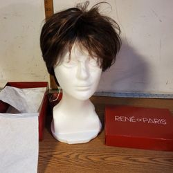SAMY Wig by RENE OF PARIS,  Coffee Latte, Short, Full-bodied Cut, NEW!