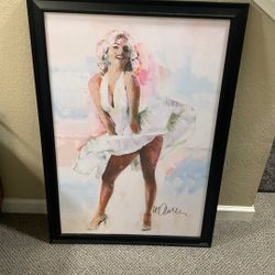 Framed Marilyn Monroe Picture