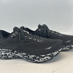Brooks Ghost 15 Black Ebony Oyster Camo Women Running Shoes 1203801B004