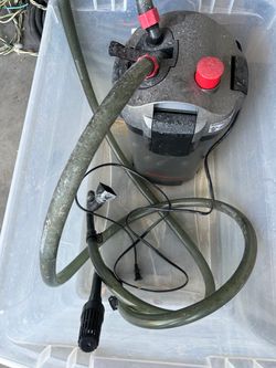 Fish tank canister filter/air pump/air stone