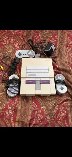 Super Nintendo SNES Console with Controllers