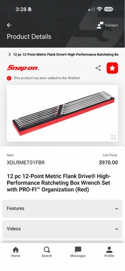 Snap-On ratcheting wrenches
