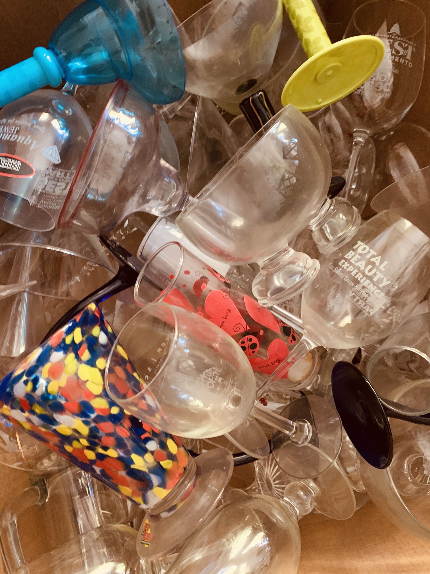 Miscellaneous assorted glass
